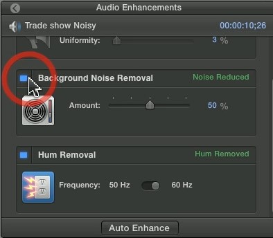 Mac software to remove background noise without